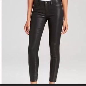Eli tahari Audrey legging leather jean vegan gray
